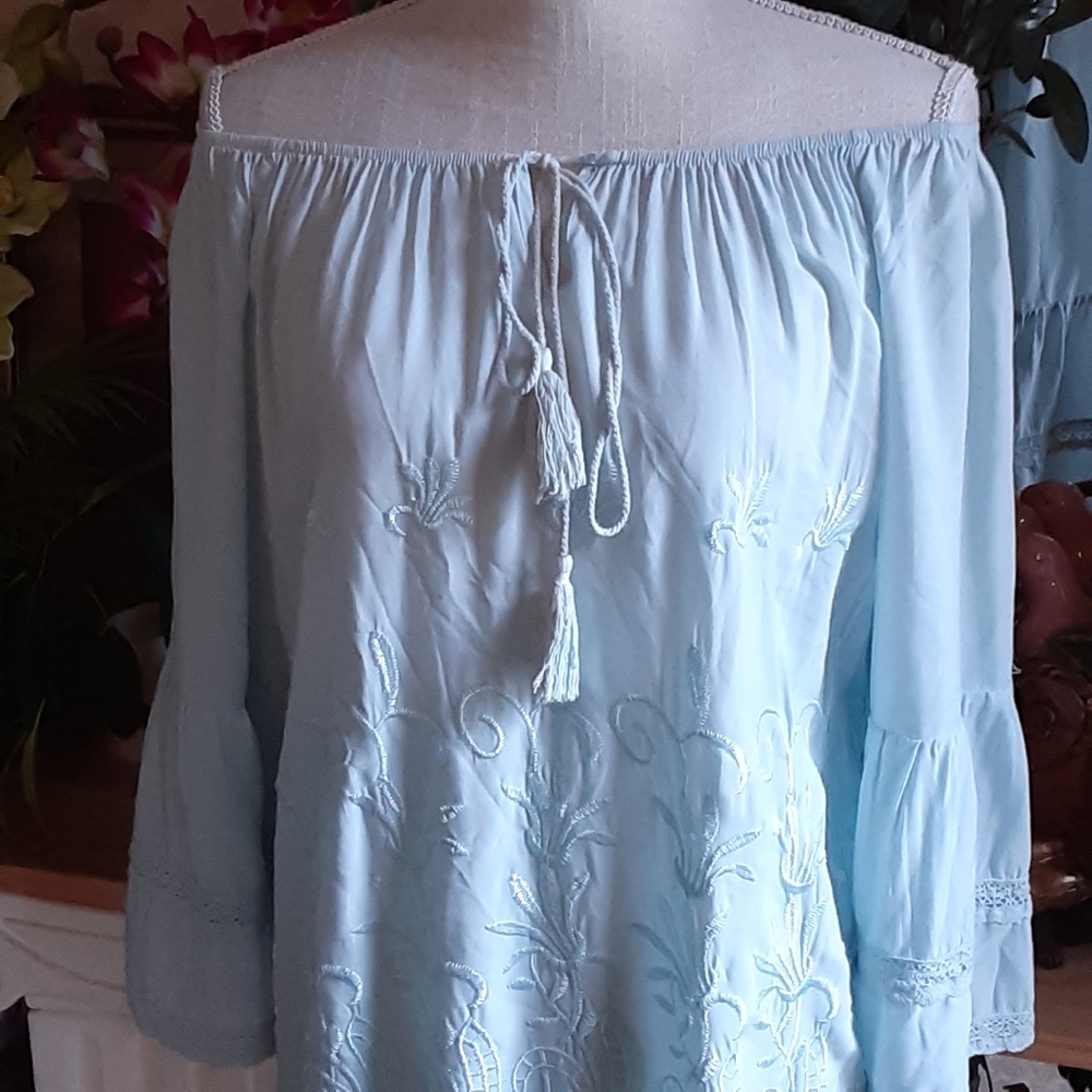 La Bellum HILLARY SCOTT Viscose Elegant Gypsy Size Medium Embroidered